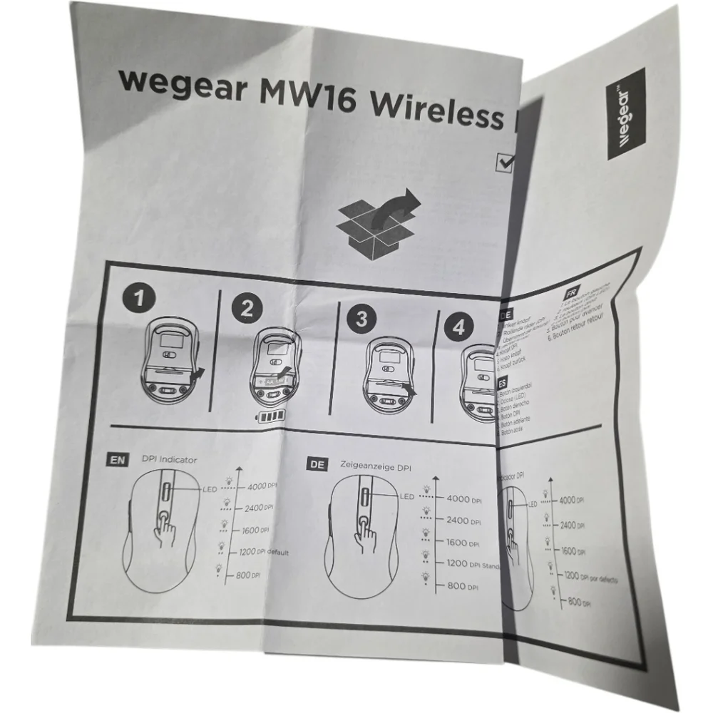 Wegear MW16 Wireless Mouse 2.4 Ghz USB (Soft Pink)